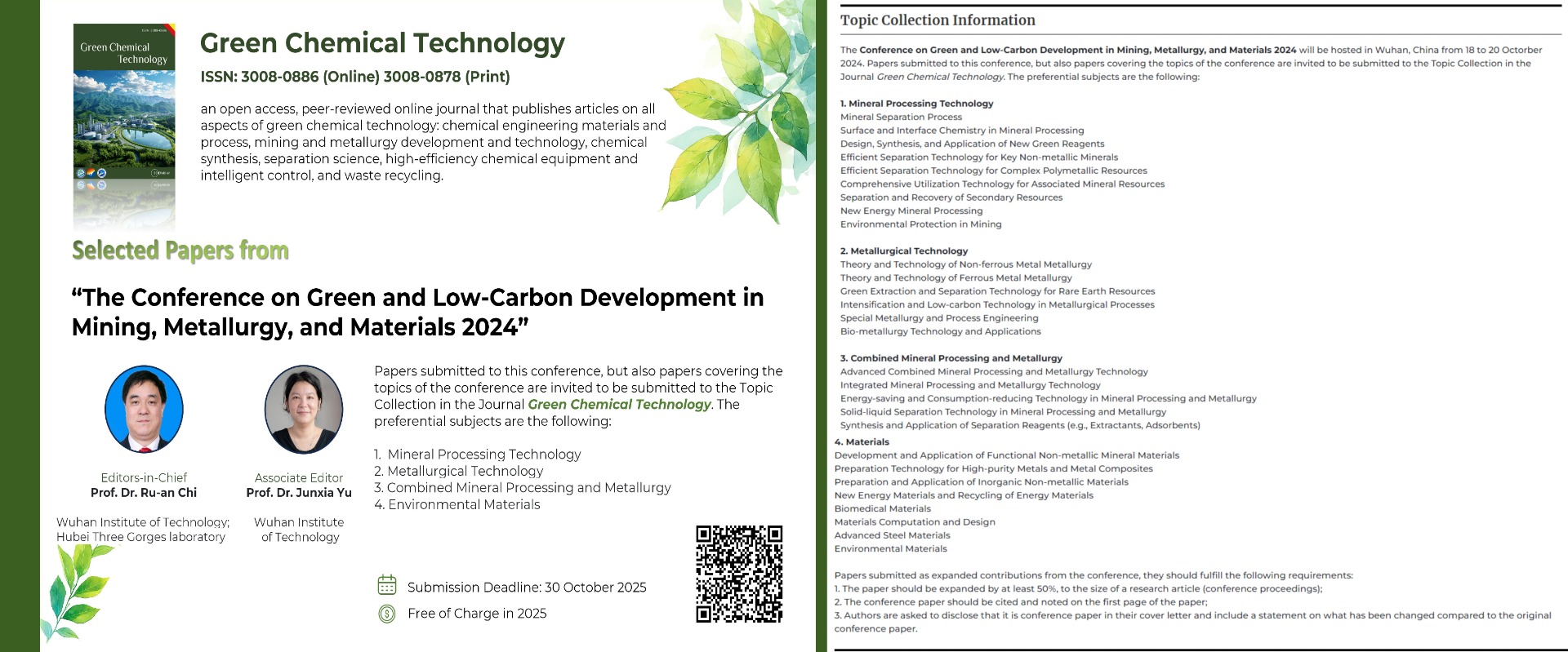 Selected Papers from The Conference on Green and Low-Carbon Development in Mining, Metallurgy, and Materials 2024