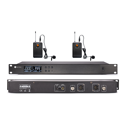 真分集一拖二無(wú)線領(lǐng)夾話筒