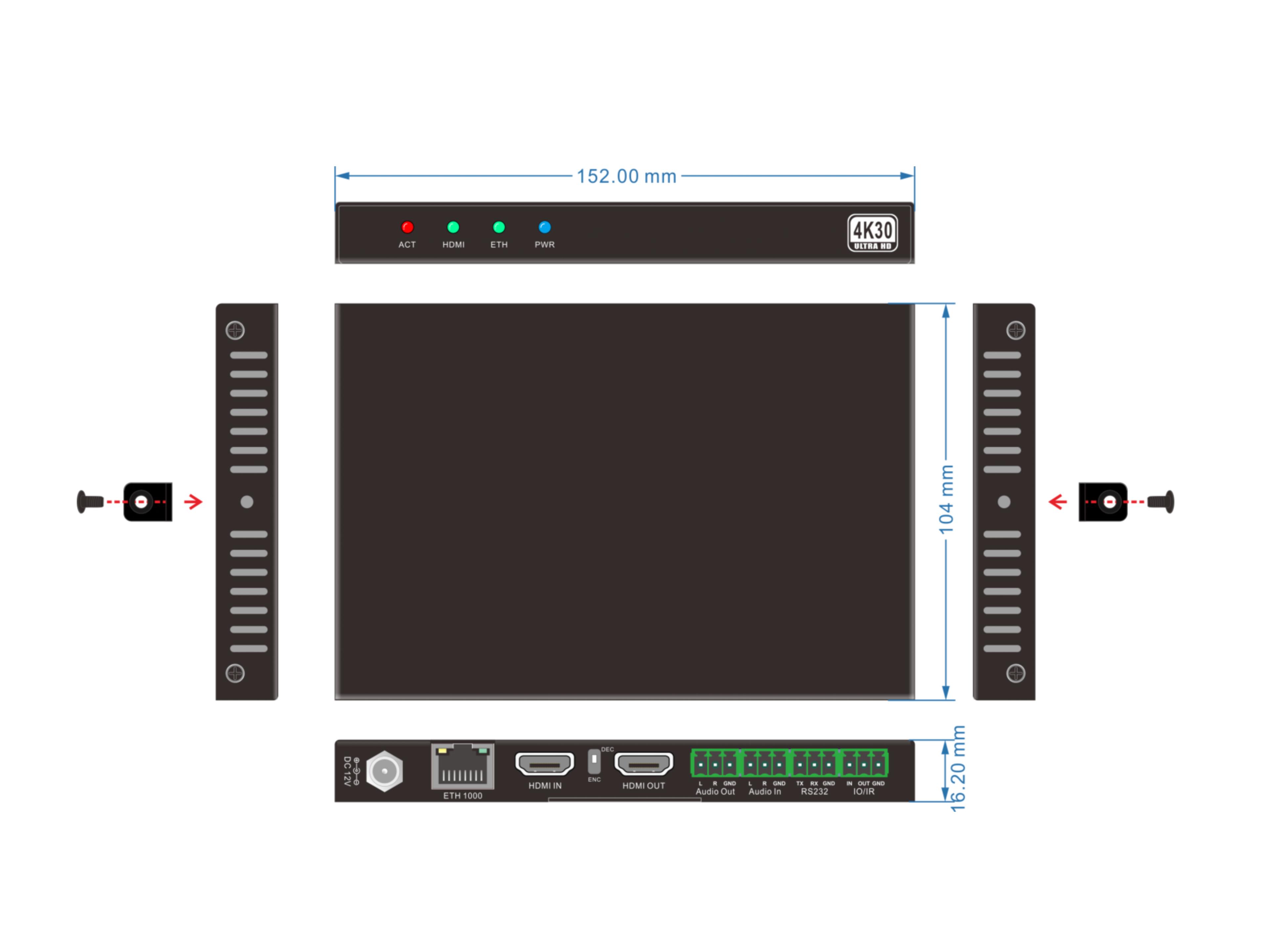 4K30一體化分布式IP矩陣
