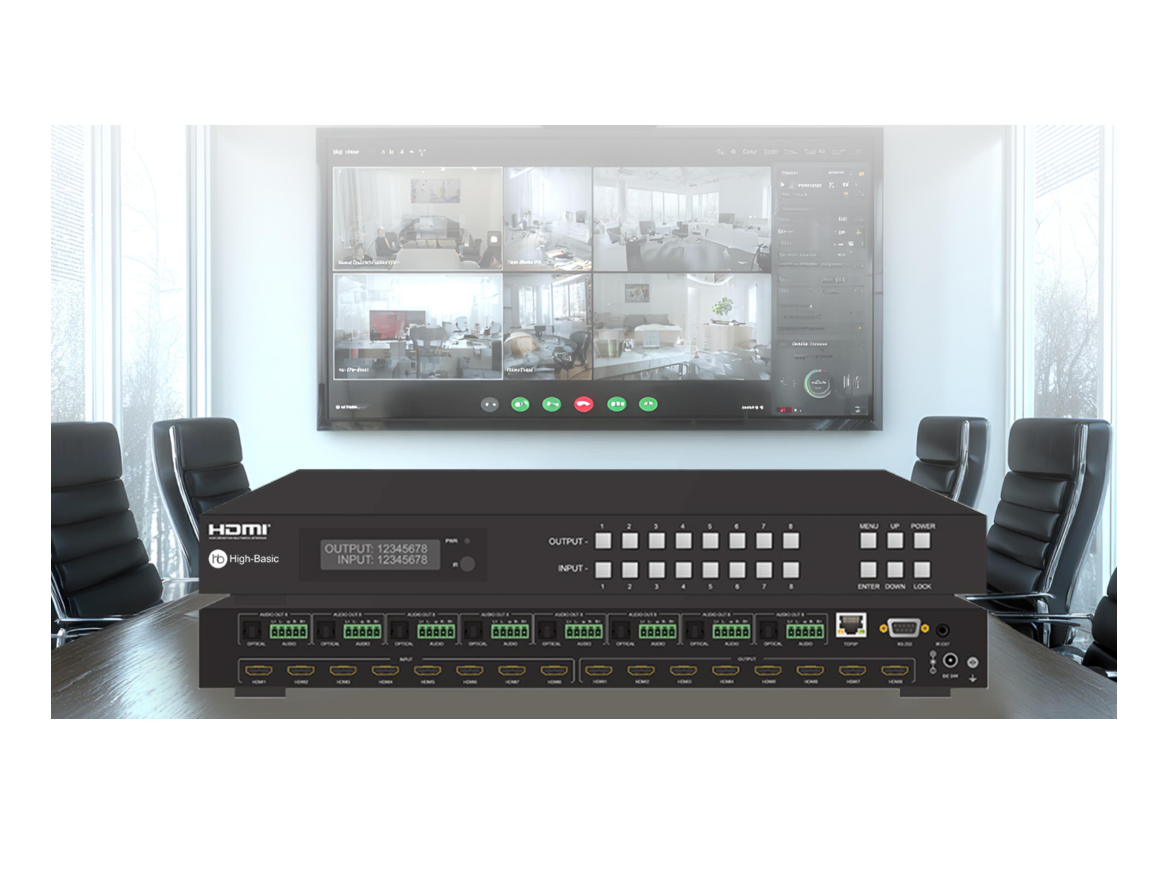 8x8無縫多畫面視頻矩陣