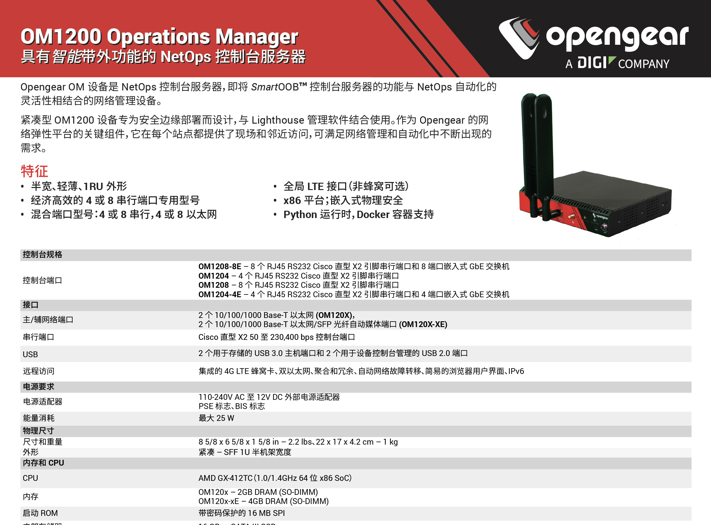 Opengear 1204、Opengear 1208、Opengear OM1204、Opengear OM1204-4E、Opengear OM1204-4E-L、Opengear OM1204-L、Opengear OM1208、Opengear OM1208-8E、Opengear OM1208-8E-L、Opengear OM1208-L