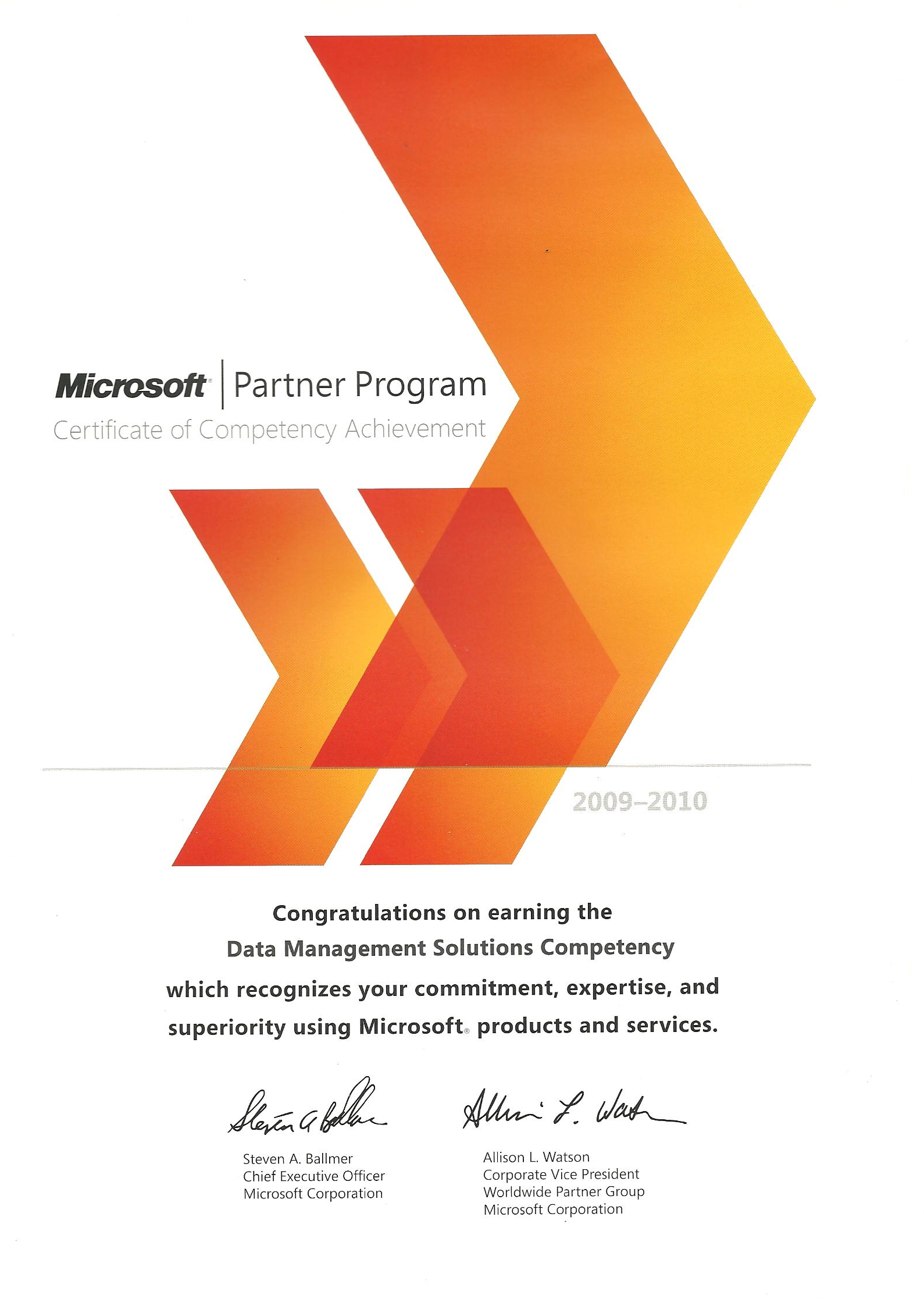 微软 认证 2009-2010