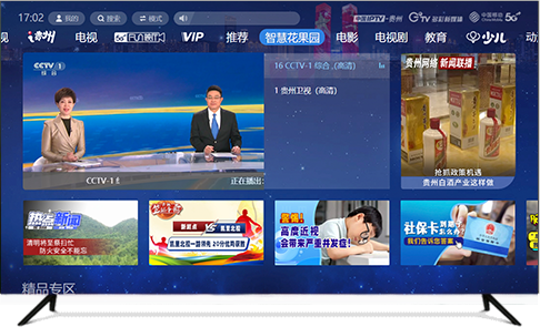 G+TV 花果园社区定制版是由贵州多彩新媒体股份有限公司、花果园社区融媒体中心和三大运营商 , 为花果园社区打造的重要思想文化宣传平台。 除电视节目直播外，还包含专属本地的定制点播内容， 巩固花果园社区主流舆论阵地。只要家中装有宽带， 即可收看 G+TV 花果园社区定制版内容。