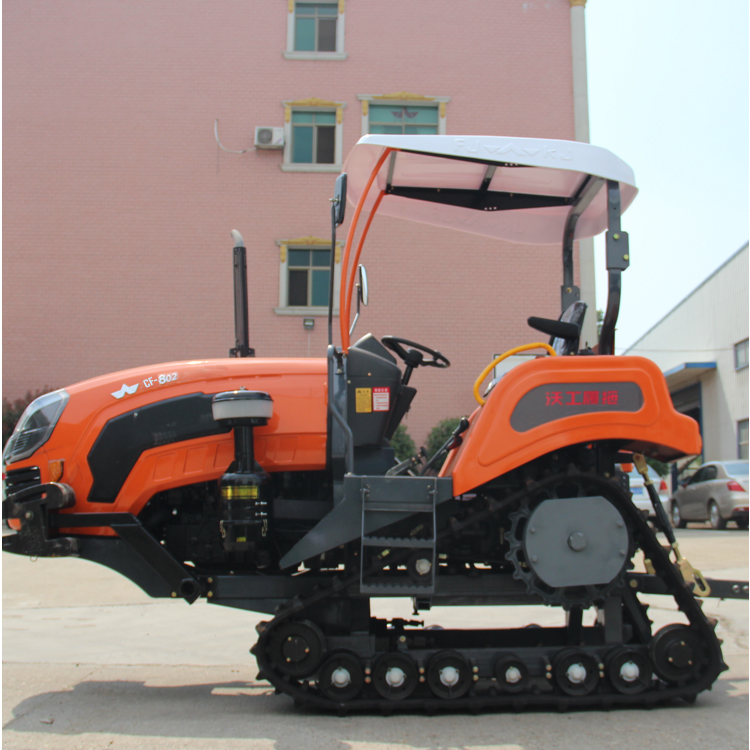 CF-802| 80HP  steering wheel operation agricultural crawler tractor