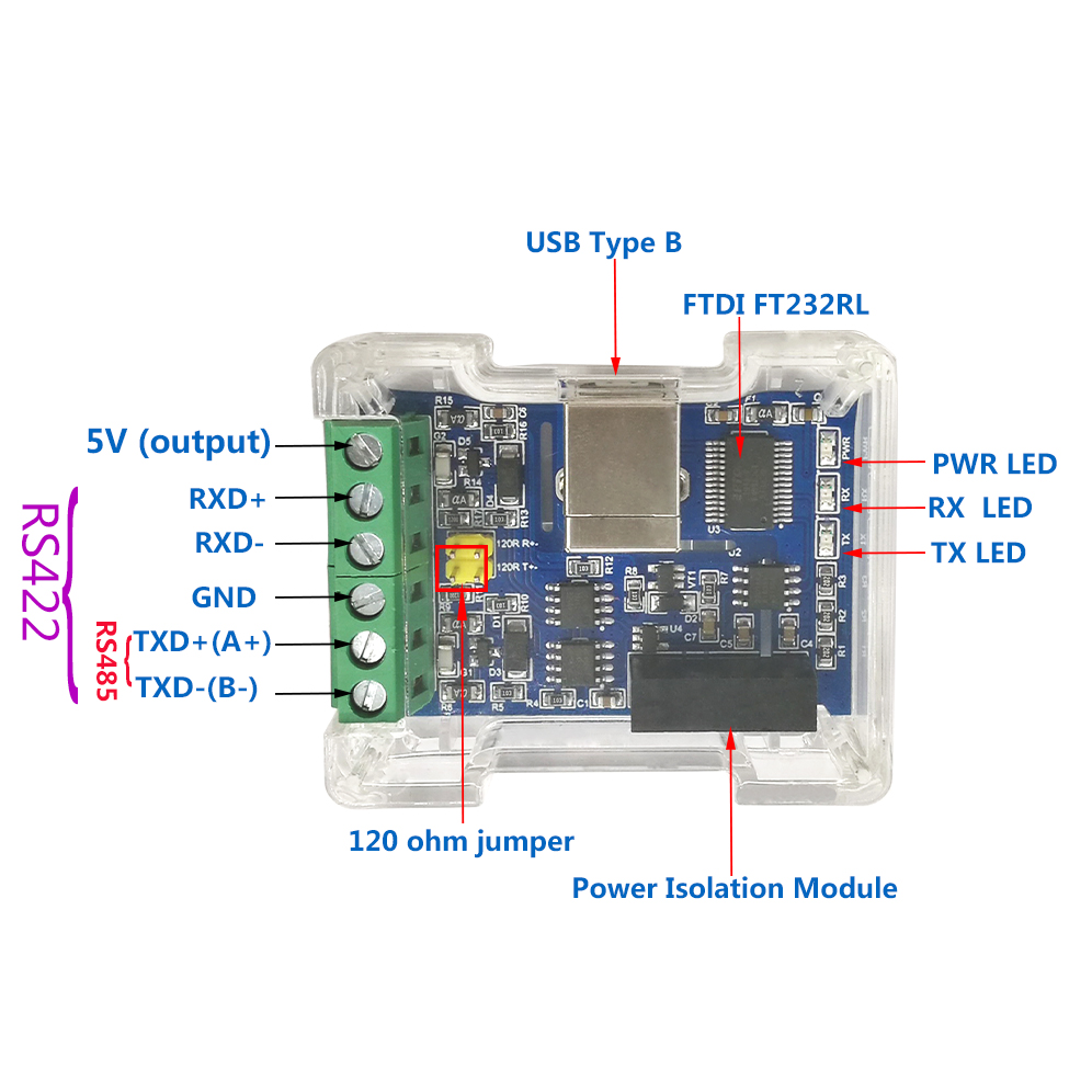 SH-U11F USB to RS485/RS422 Adapter