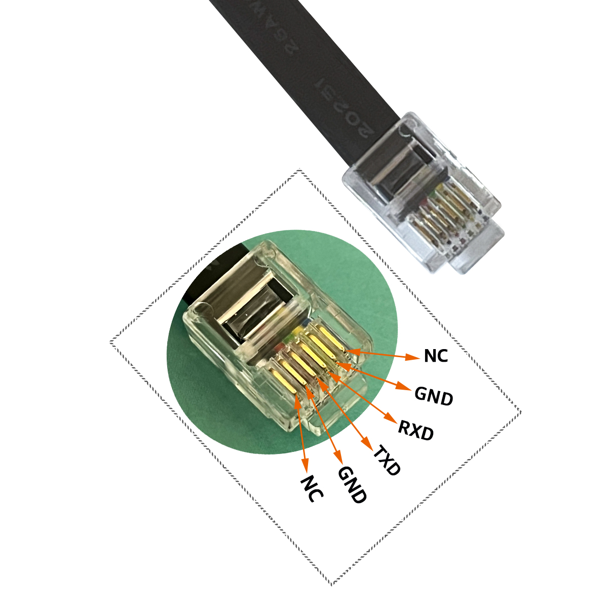 SH-RJ12B USB to RJ12 RS232 Cable
