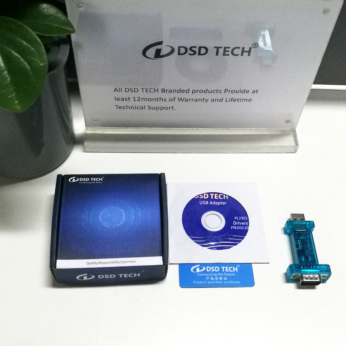 SH-S10B USB to DB9 RS232 Adapter