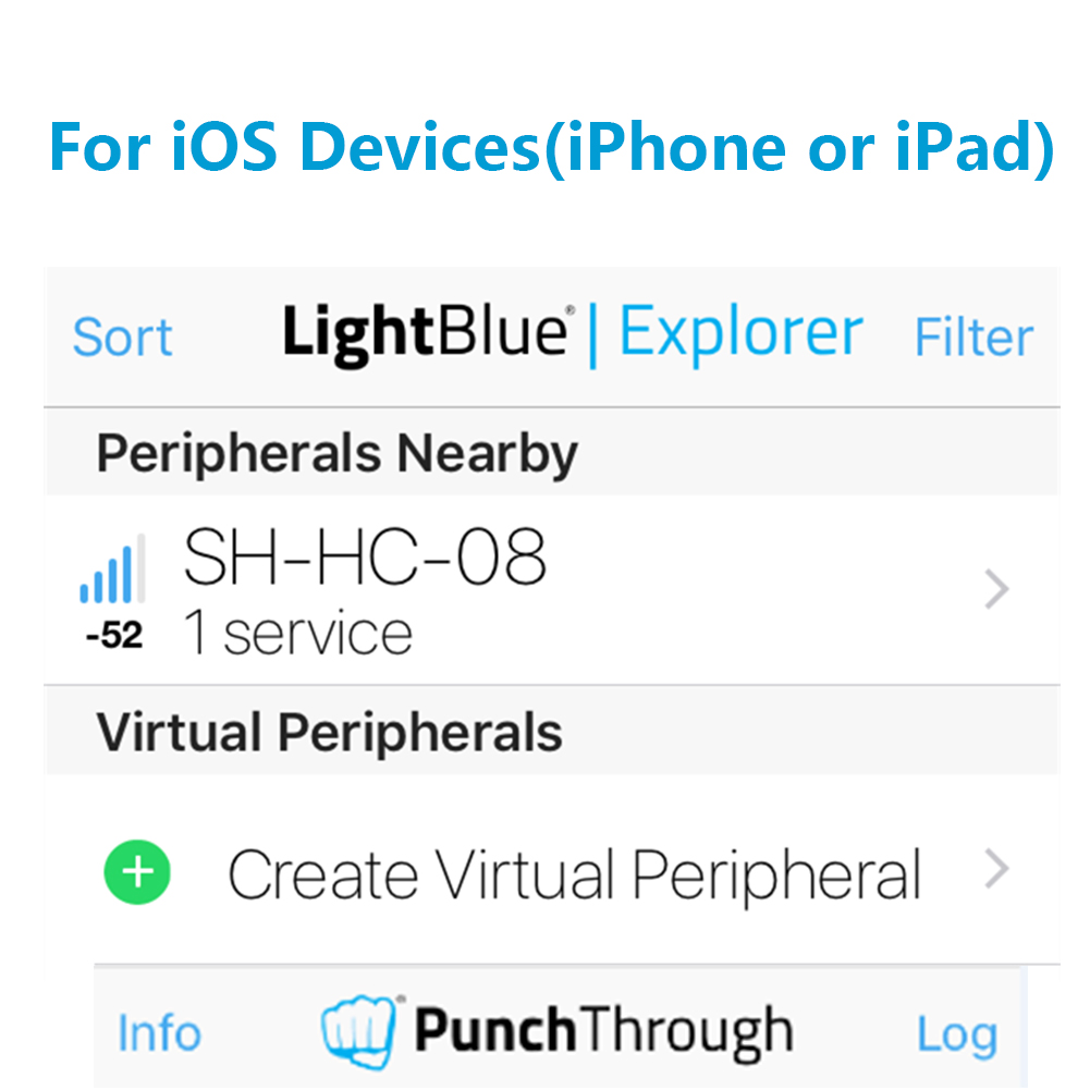 SH-HC-08 Bluetooth Module with 6PIN Base Board