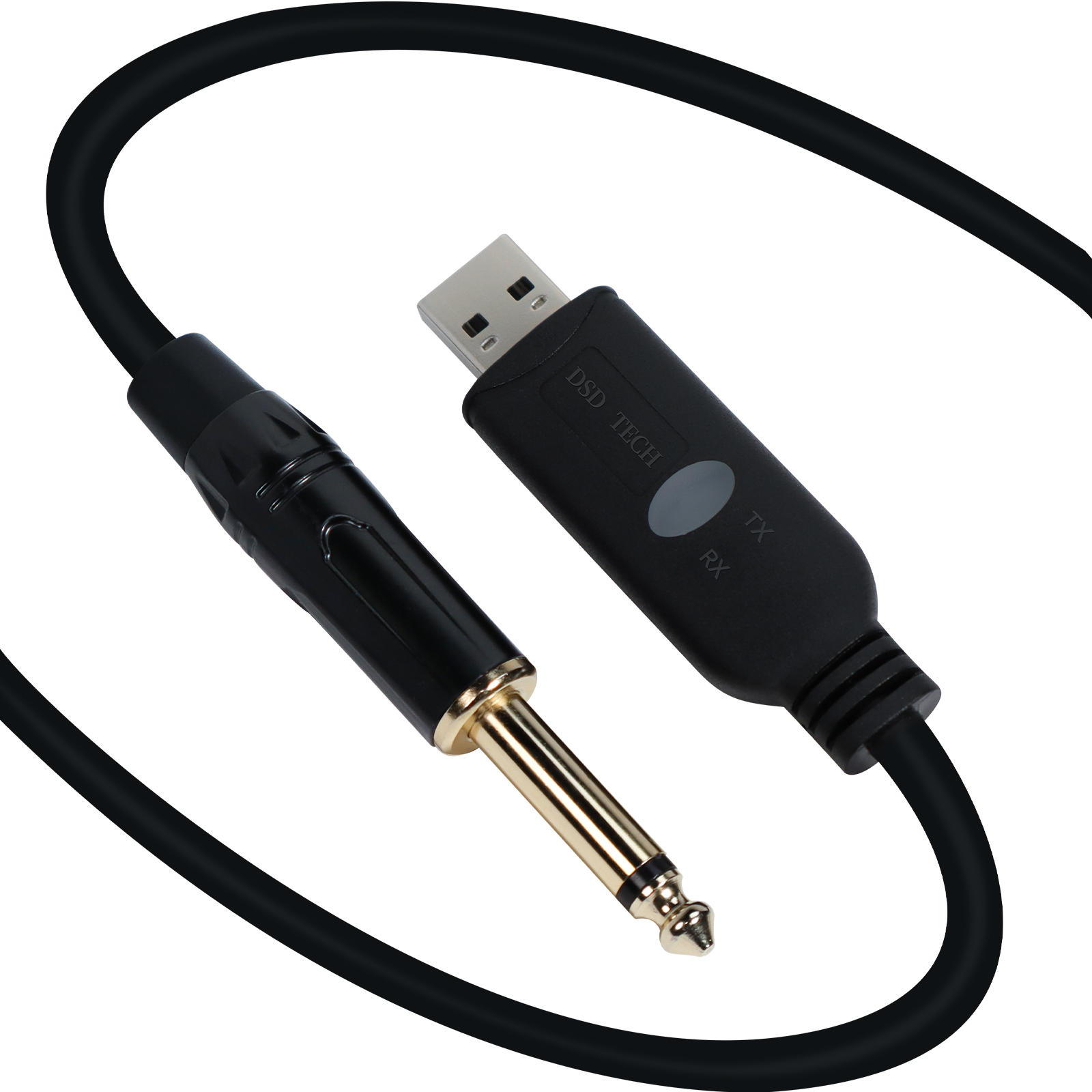 SH-AU20B USB to 1/4 Inch 6.35mm TS Audio Adapter