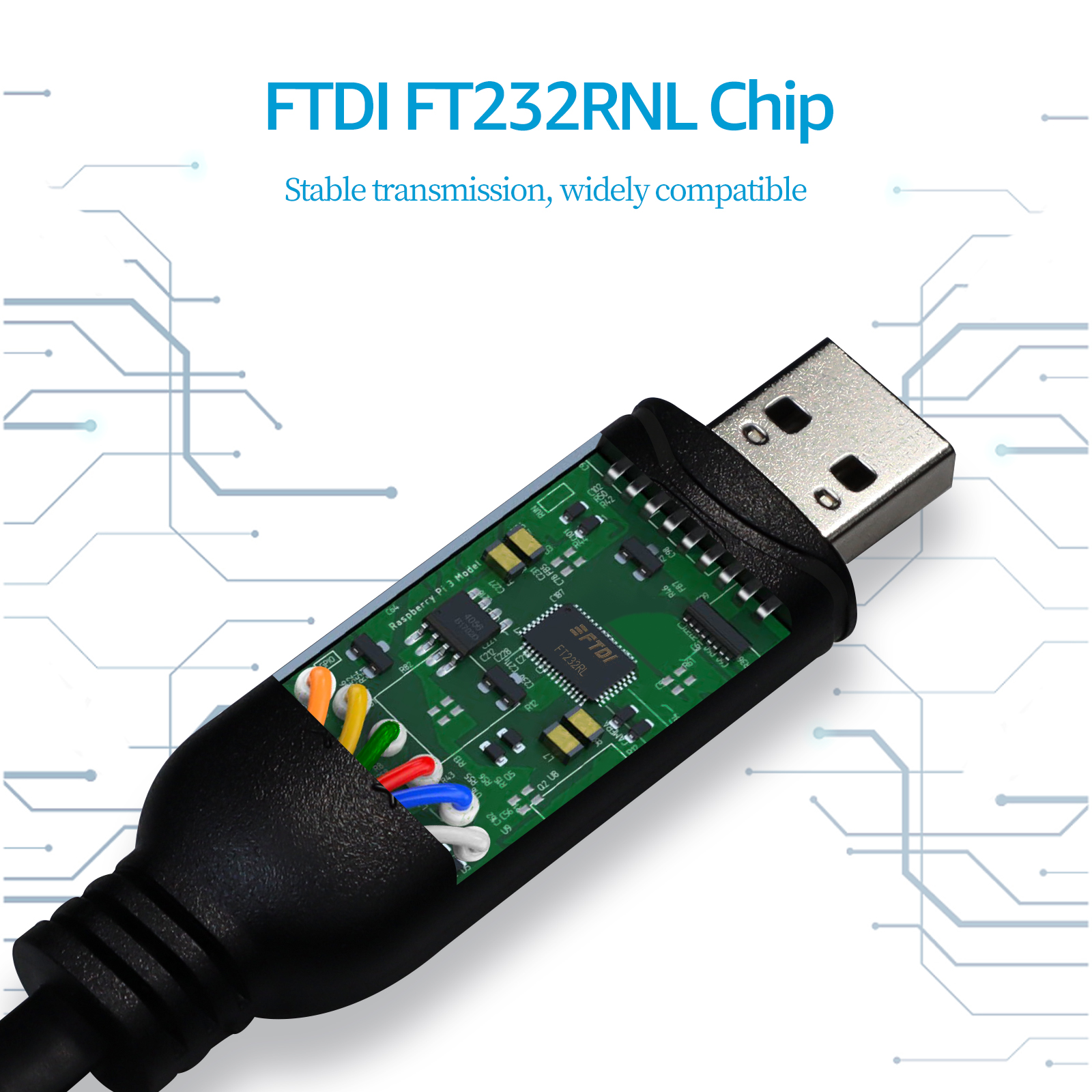 SH-RJ12S USB to RJ12 RS485 6P6C Serial Converter Cable