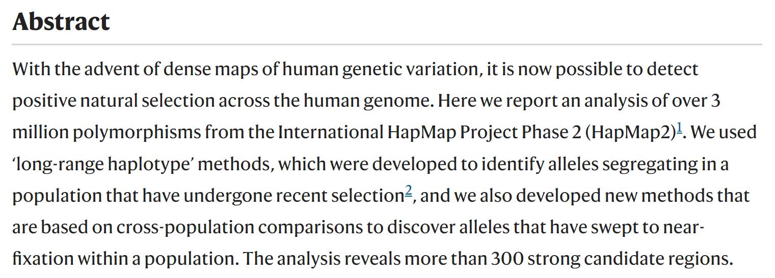 Genome-wide detection and characterization of positive selection in human populations