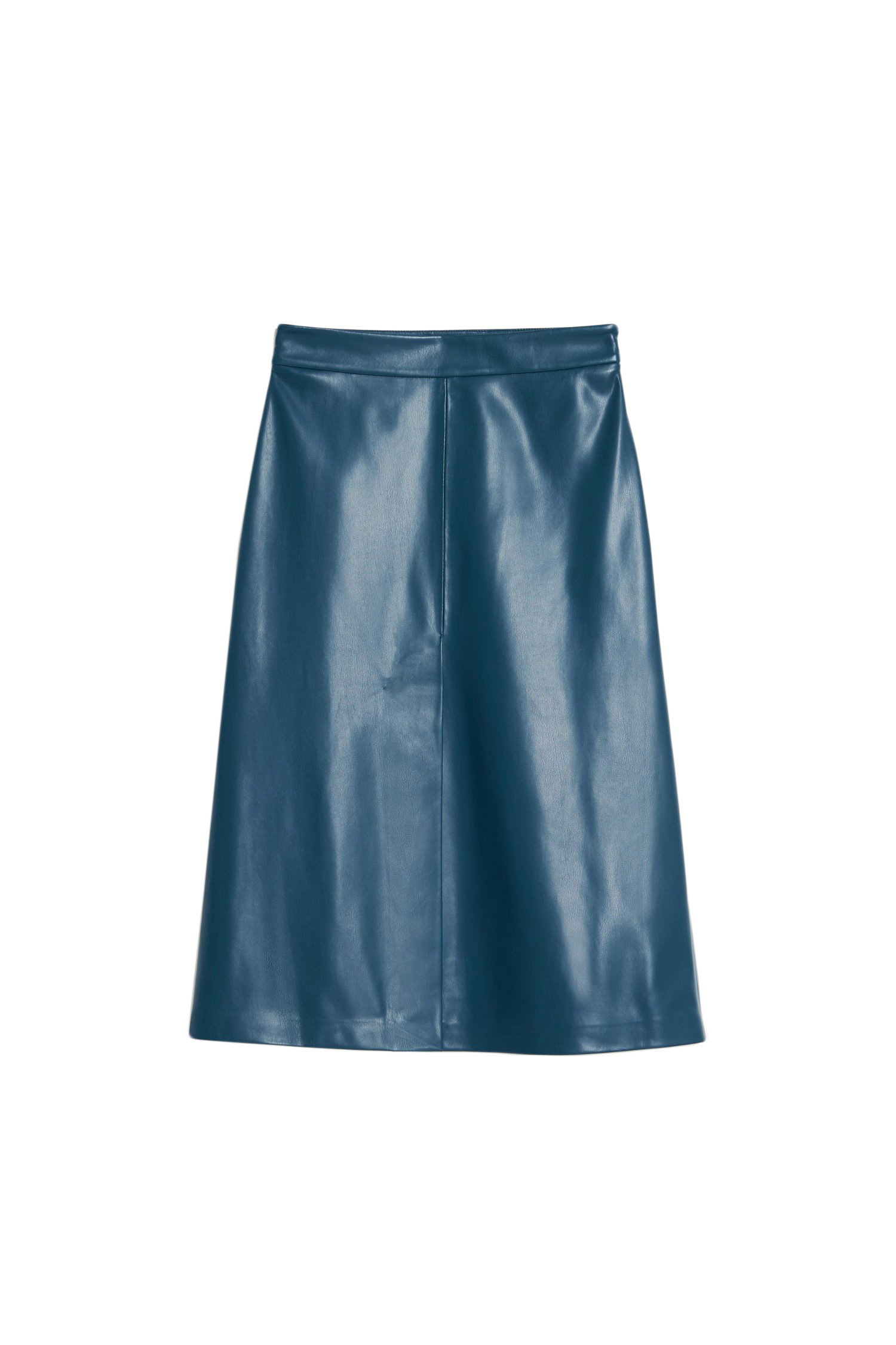 faux-leather-slit-skirt