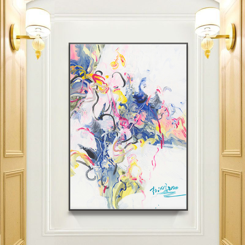 观心融合空间版权油画《清旷极矣》50*70cm