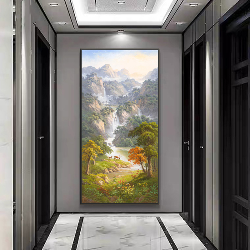 观心融合空间版权油画《宁静》80*160cm
