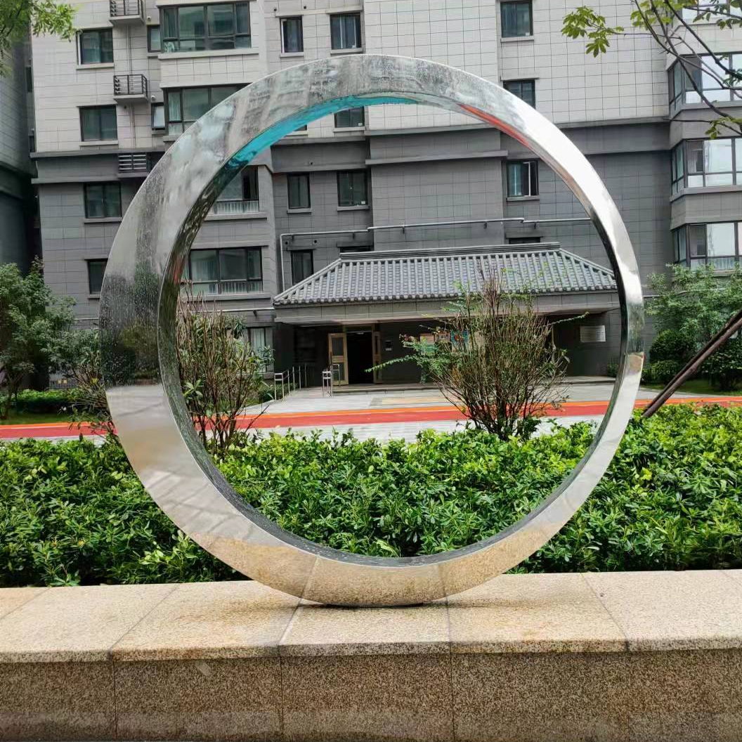不锈钢月亮雕塑|厂家定制|