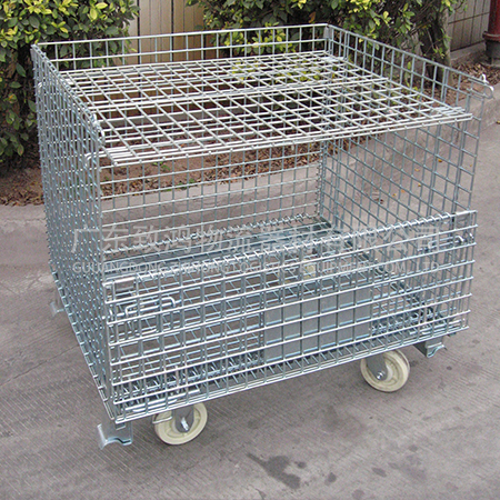 Wire Container with Compartment Mesh