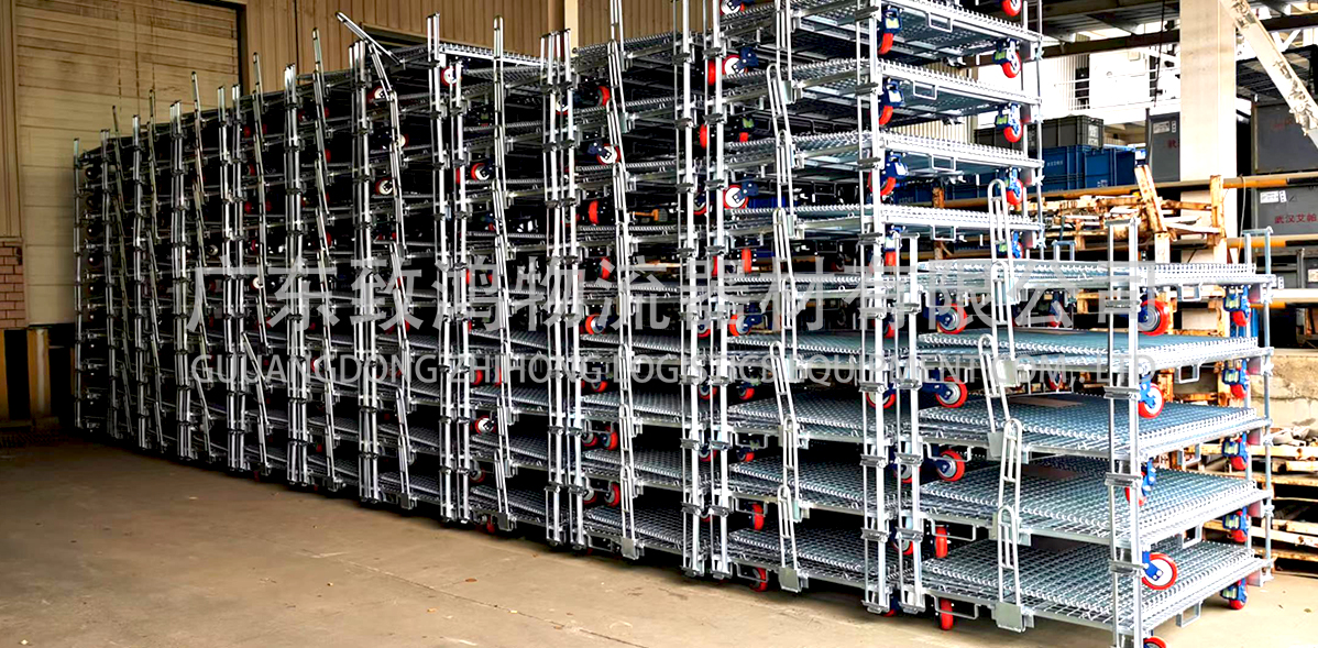 Most storage containers take up most of the space when not in use, and the ability to fold the storage cage saves a lot of space in the warehouse