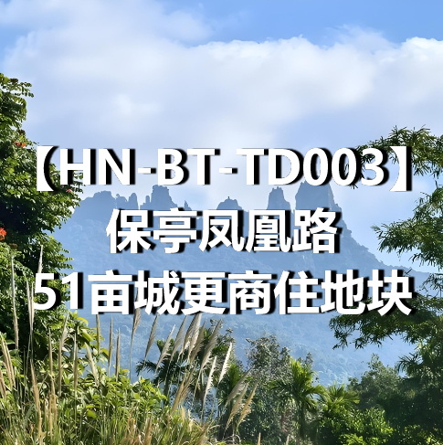 HN-BT-TD003保亭凤凰路51亩城更商住地块