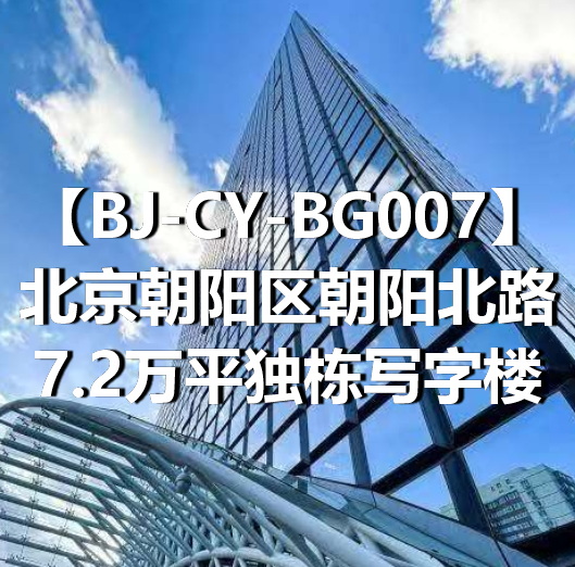 BJ-CY-BG007北京朝阳区朝阳北路7.2万平独栋写字楼