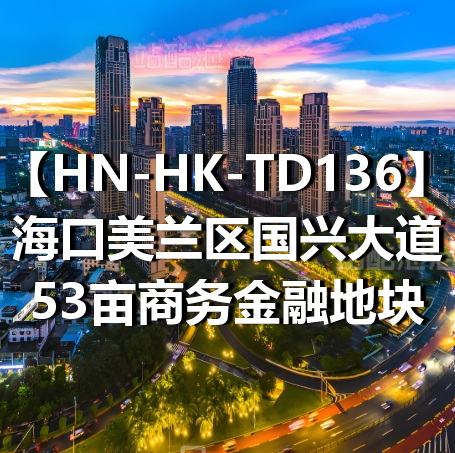 HN-HK-TD136海口美兰区国兴大道53亩商务金融地块