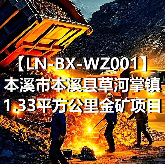 LN-BX-WZ001本溪市本溪县草河掌镇1.33平方公里金矿项目