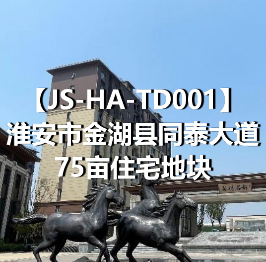 JS-HA-TD001淮安市金湖县同泰大道75亩住宅地块