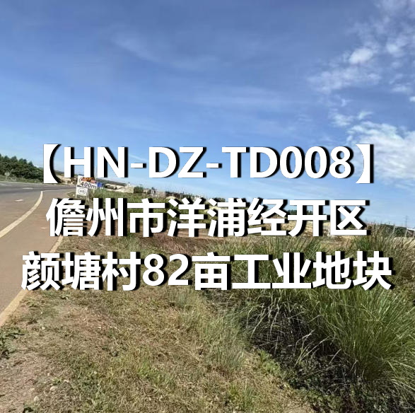 HN-DZ-TD008儋州市洋浦经开区颜塘村82亩工业地块