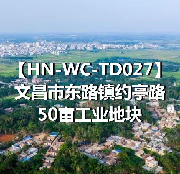 HN-WC-TD027文昌市东路镇约亭路50亩工业地块