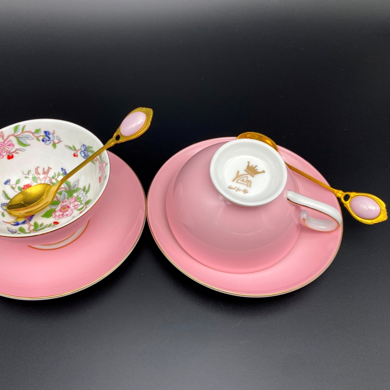 BYL05C-粉色骨瓷茶杯