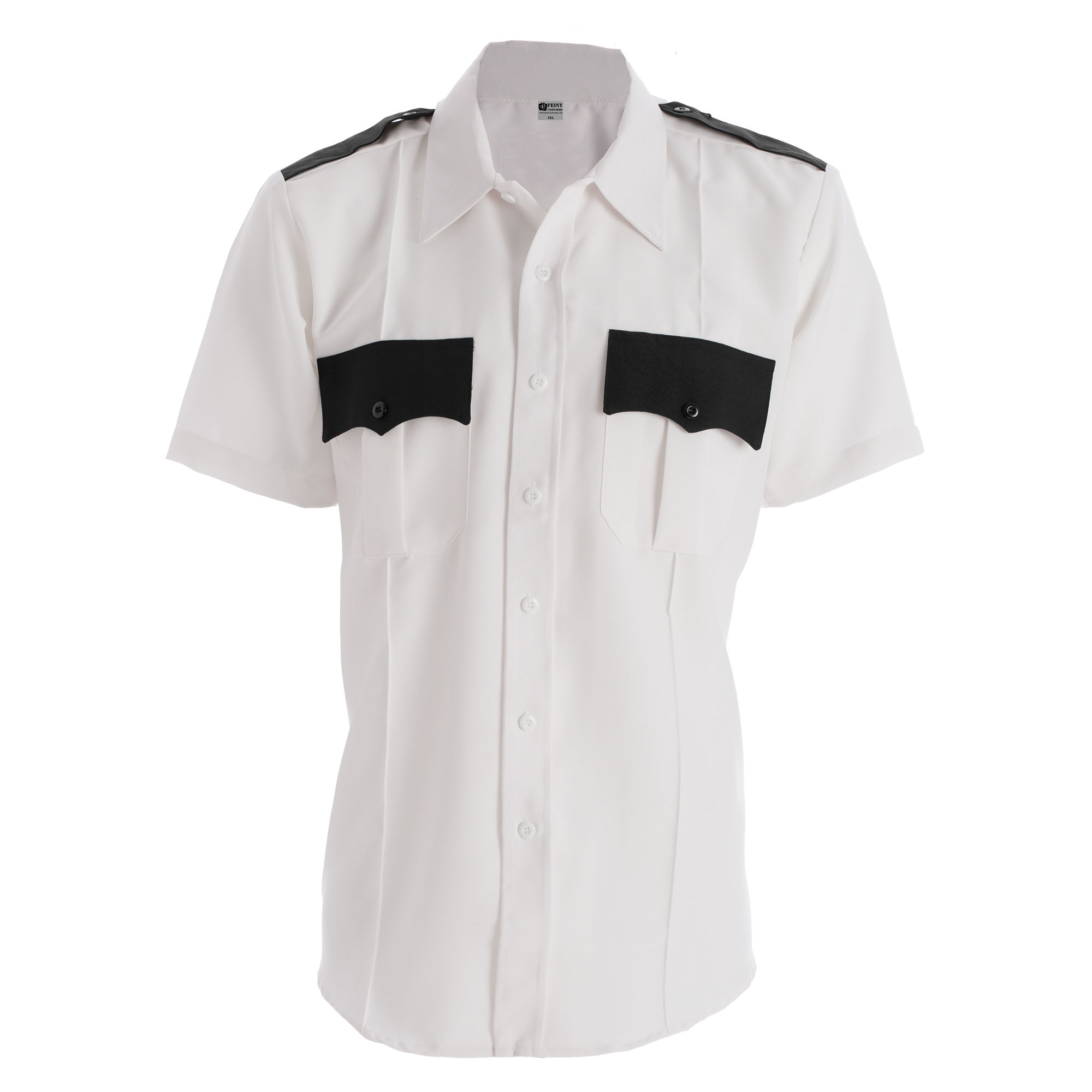 China Feiny Polyester Short Sleeve Two Tone Officer Uniform Shirts