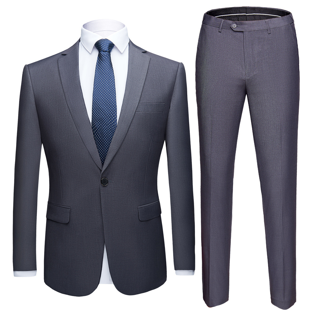 Men Business Suits Work Formal Classic Suits Men Wool Blazer