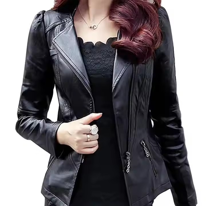 LADIES SHEEP SKIN FASHION LEATHER JACKET