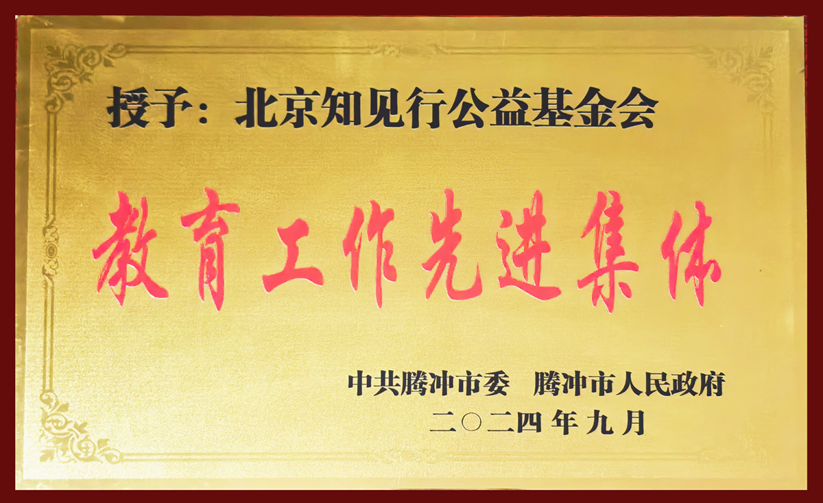腾冲市人民政府授予“教育工作先进集体”