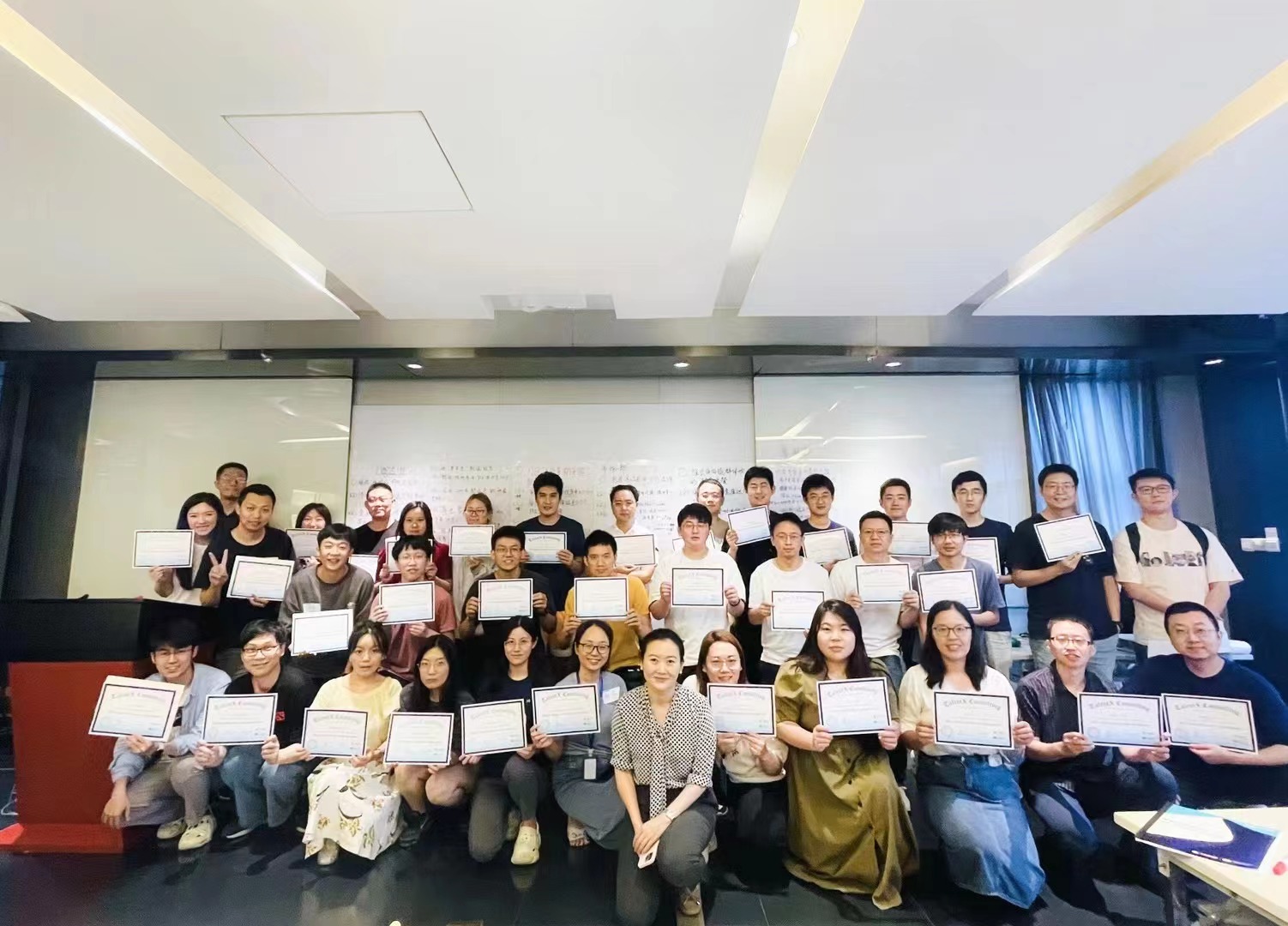 近日，我司成功为某人工智能大模型公司举办了一场引人注目的线下OKR培训！