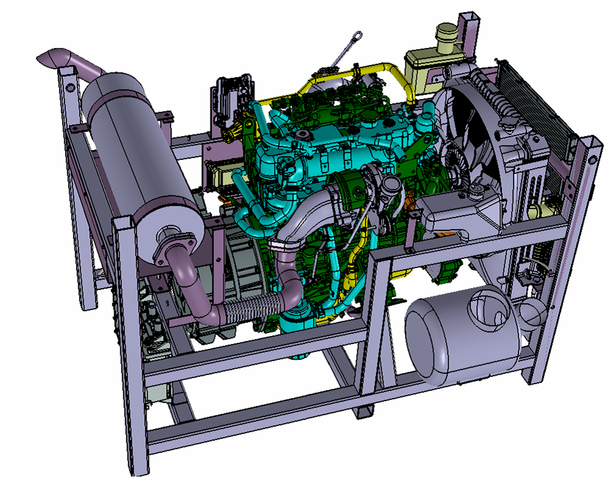 350V-60KW柴油增程