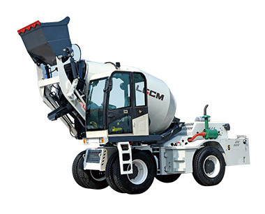 Self-loading mixer truck