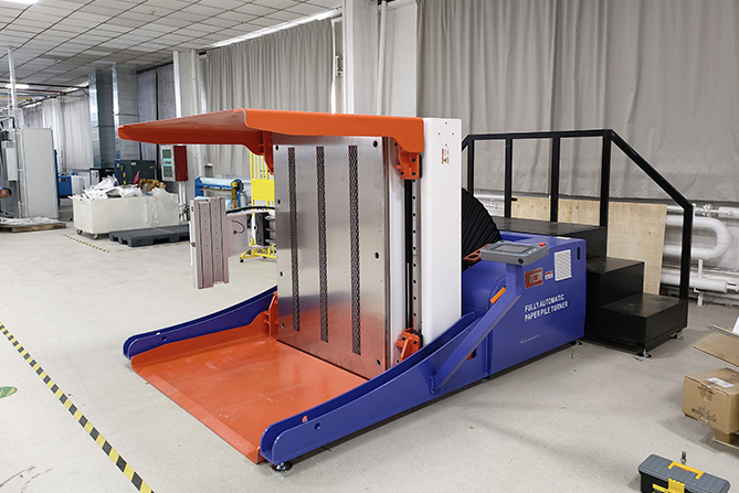 Paper Pile Turner WPT-172A Installation In Custo...