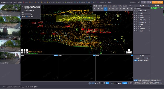 2、3D连续帧标注：针对给定数据集进行点云及2D框的连续帧标注