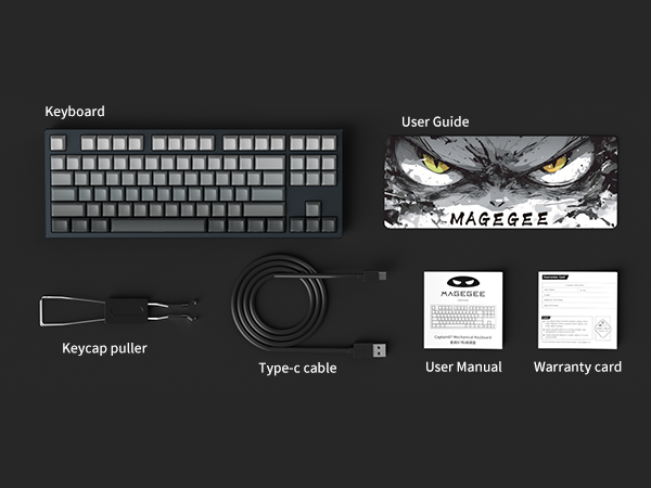 MAGEGee キーボード　CAPTAIN87 ガスケット　黒 MAGEGee キーボード CAPTAIN87 ガスケット 黒 - メルカリ