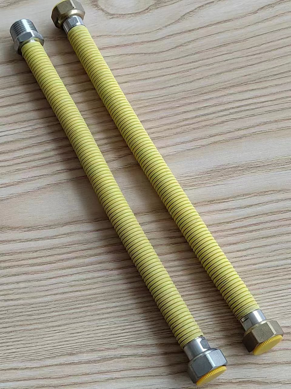 Pvc Coated Flexible Yellow Stainless Steel Gas Hose