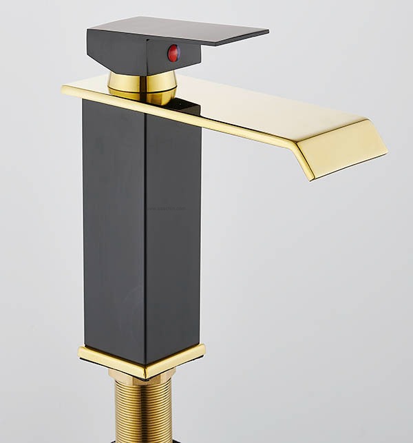 Square water tap, bathroom basin faucet