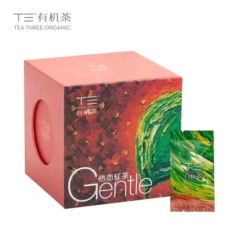 T三 热恋红茶 有机认证艺术袋泡茶春茶 32g 一盒