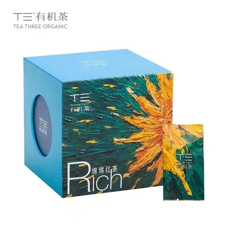 T三有机绵绵红茶 红茶艺术袋泡茶春茶 32g 三盒+蓝山咖啡 1盒