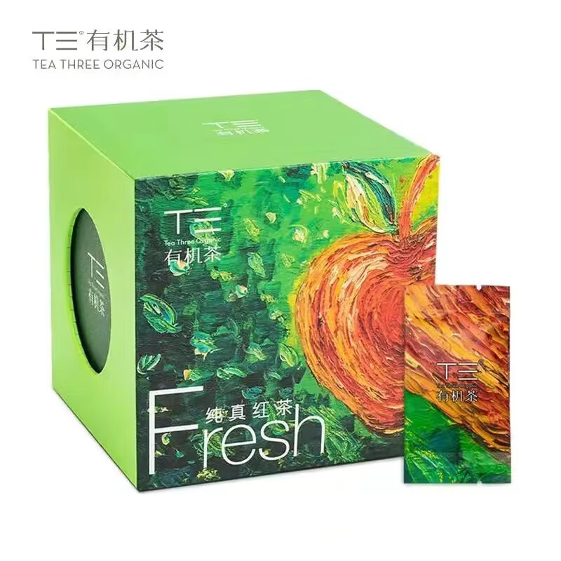 T三纯真红茶有机认证艺术袋泡茶春茶 32g 一盒