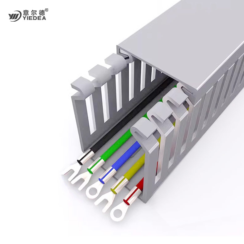 线槽pvc阻燃环保线槽塑料配电柜线槽灰色走线行线电箱控制柜线槽