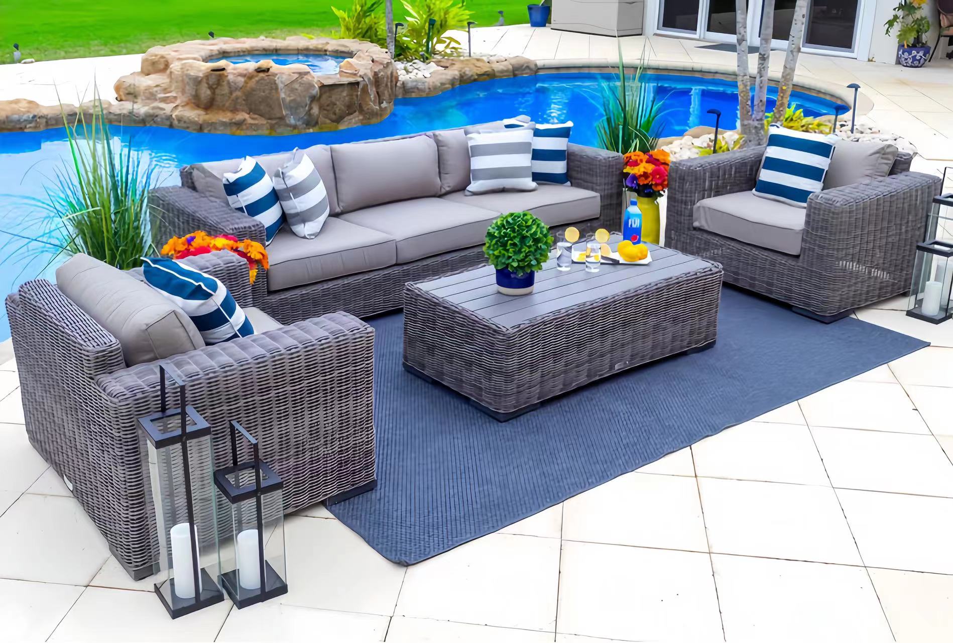 Outdoor Seating Group with Cushions