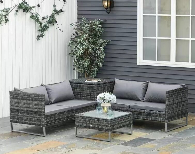 Relax with style in your outdoor space . this set comes with everything you need to enjoy quality time 