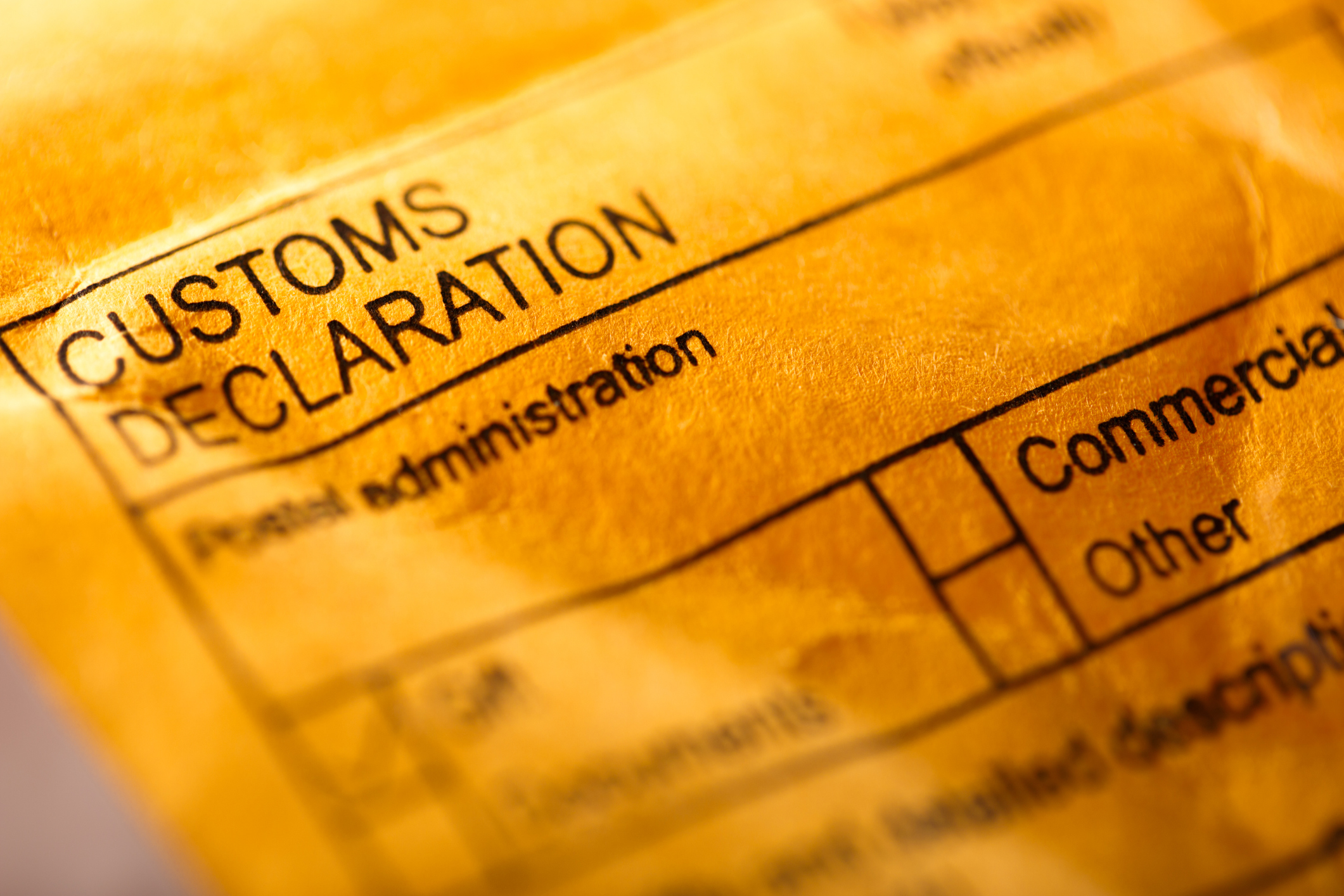 Customs declaration