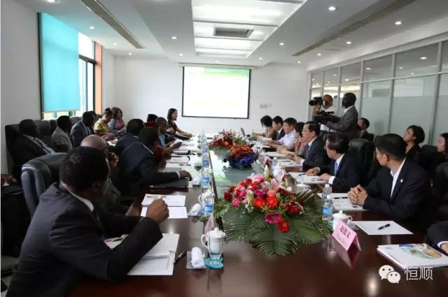 津巴布韦副总统Emmerson Mnangagwa考察恒顺众昇集团2