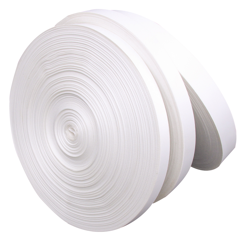 Solid color white blanks reeling ribbon fabric